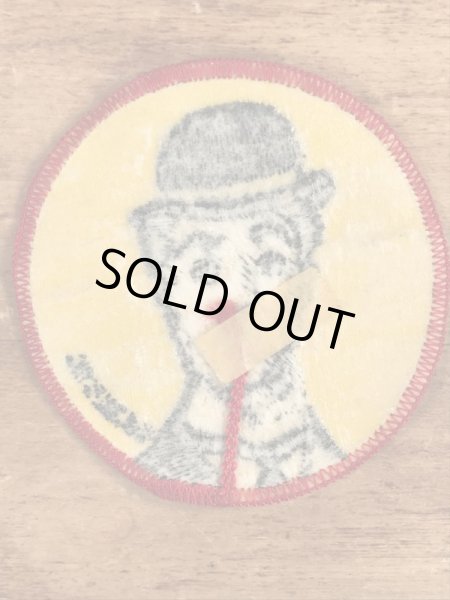 70’sのチャールズチャップリンのヴィンテージの刺繡パッチ