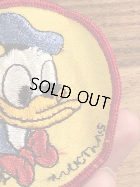 70’sのディズニーのドナルドダックのヴィンテージの刺繡パッチ