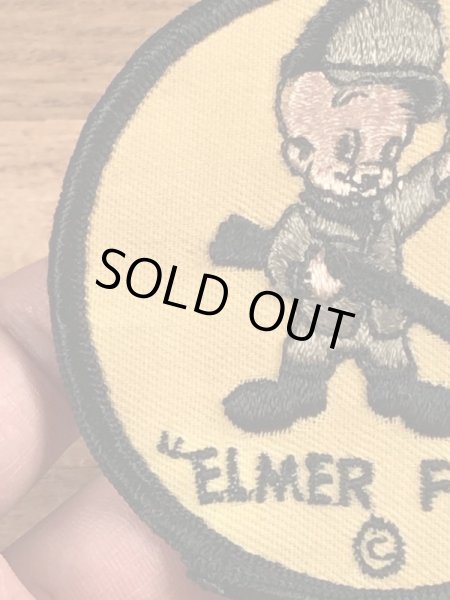 70’sのルーニーテューンズのエルマーフッドのビンテージの刺繡ワッペン