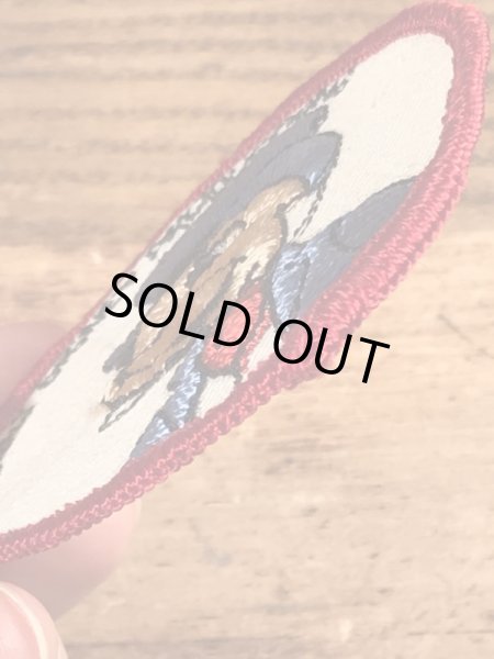 70’sのディズニーのジミニークリケットのヴィンテージの刺繡パッチ