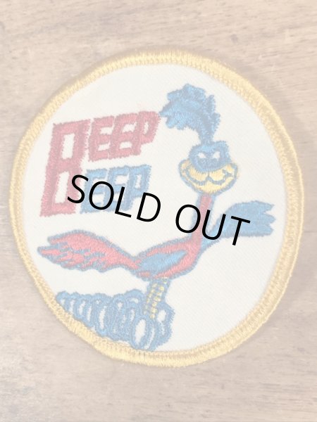 70’sのルーニーテューンズのロードランナーのヴィンテージの刺繡パッチ