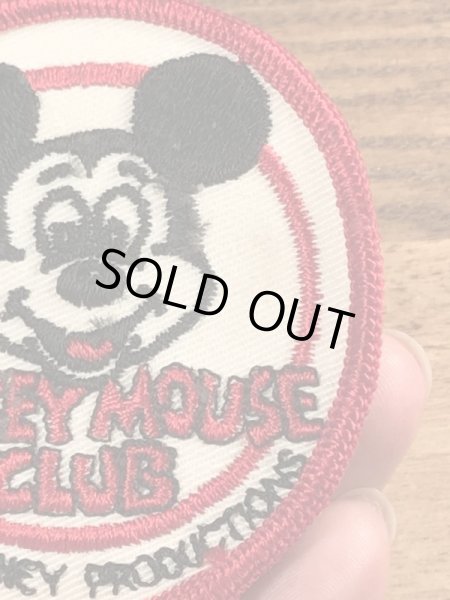 70’sのディズニーのミッキーマウスクラブのヴィンテージの刺繡パッチ