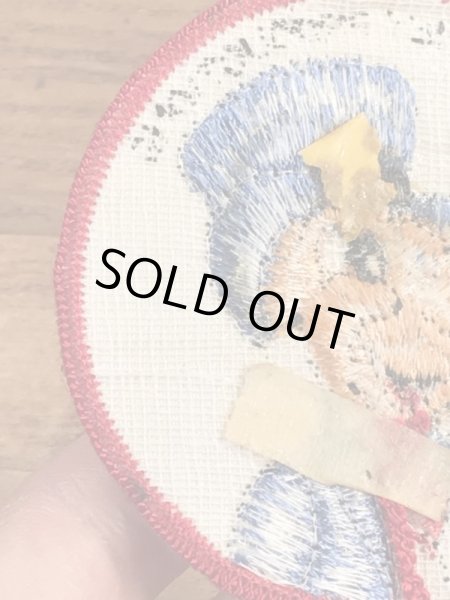 70’sのディズニーのジミニークリケットのヴィンテージの刺繡パッチ