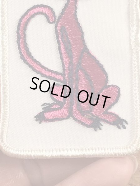 70’sのピンクパンサーのヴィンテージの刺繡パッチ