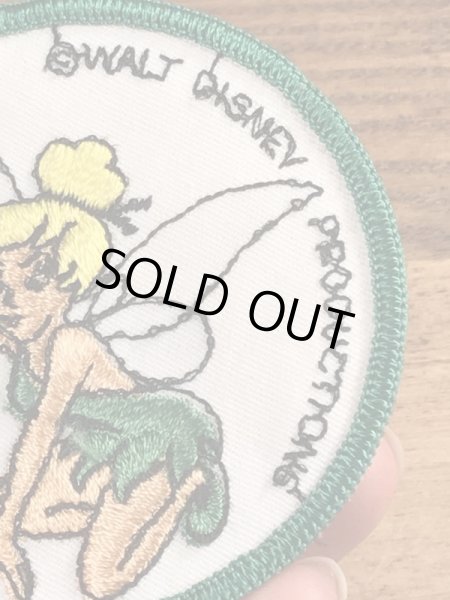 70’sのディズニーのティンカーベルのヴィンテージの刺繡パッチ