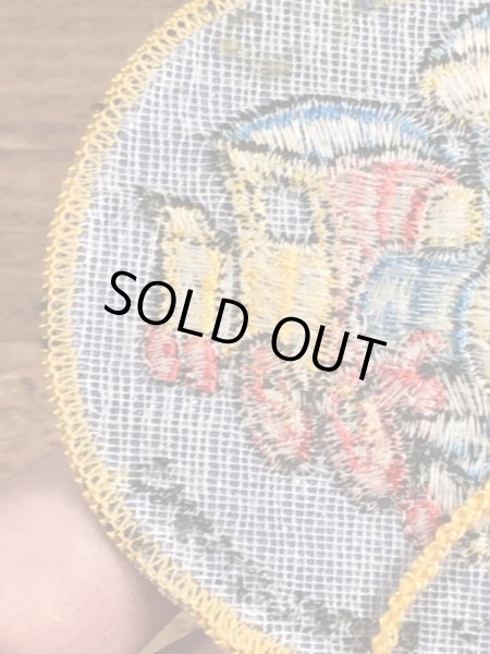 70’sのダンボのケイシージュニアのヴィンテージの刺繡パッチ