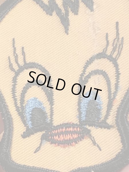 70年代頃のルーニーテューンズのトゥイーティーのビンテージの刺繡ワッペン