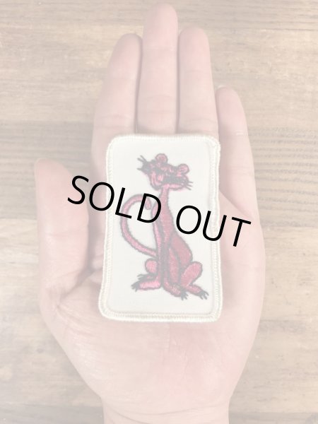 70年代頃のピンクパンサーのビンテージの刺繡ワッペン