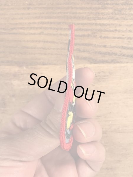 70年代頃のディズニーのミッキーとミニーマウスのビンテージの刺繡ワッペン