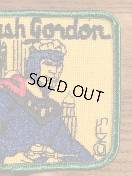 70’sのアメコミのフラッシュゴードンのヴィンテージの刺繡パッチ