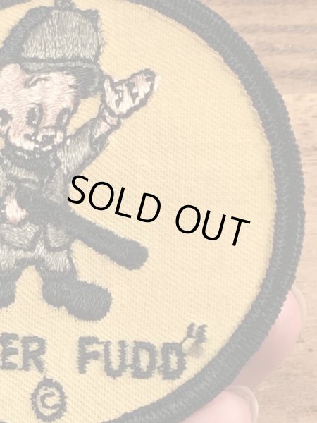 70年代頃のルーニーテューンズのエルマーフッドのヴィンテージの刺繡パッチ