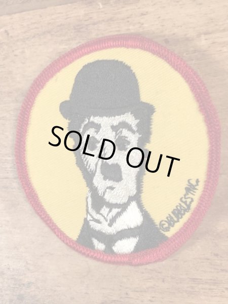 70’sのチャールズチャップリンのヴィンテージの刺繡パッチ