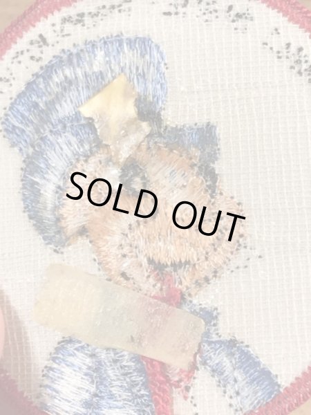 70’sのディズニーのジミニークリケットのヴィンテージの刺繡パッチ