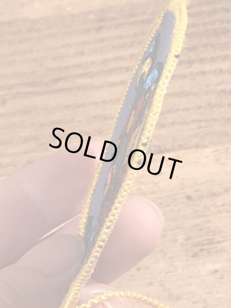 70年代頃のディズニーのケイシージュニアのビンテージの刺繡ワッペン