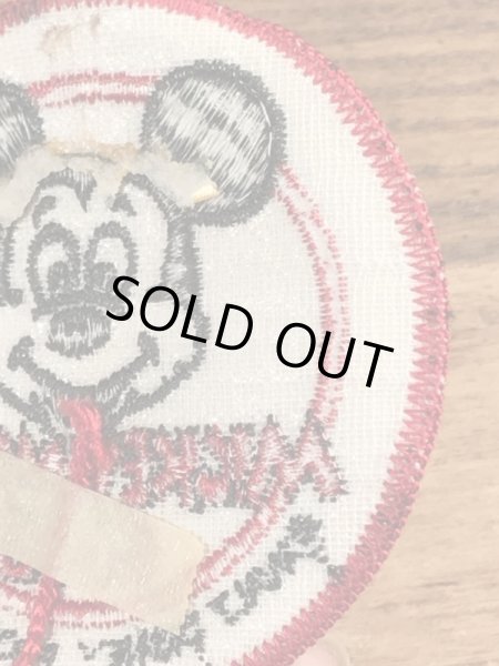 70年代頃のディズニーのミッキーマウスクラブのビンテージの刺繡ワッペン