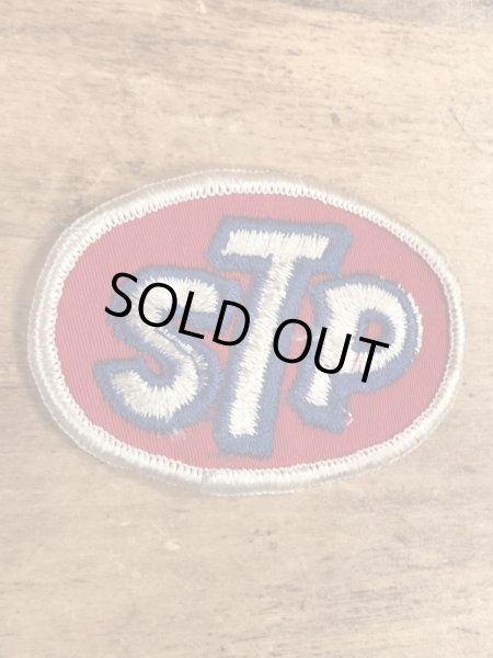 70年代頃のSTPオイルのビンテージの刺繡ワッペン