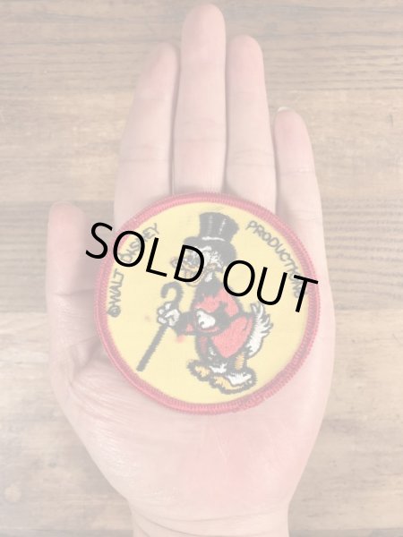 70年代頃のディズニーのスクルージマクダックのビンテージの刺繡ワッペン