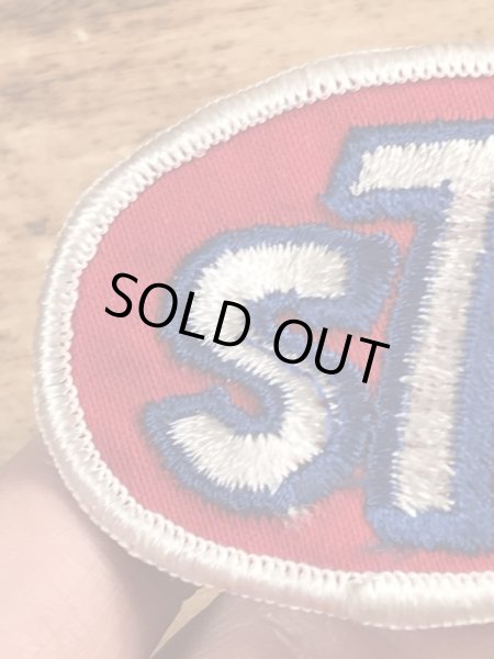 70年代頃のSTPオイルのビンテージの刺繡ワッペン