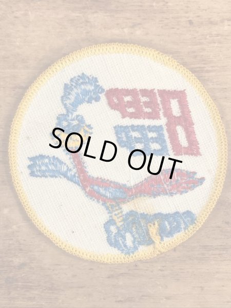 70’sのルーニーテューンズのロードランナーのヴィンテージの刺繡パッチ