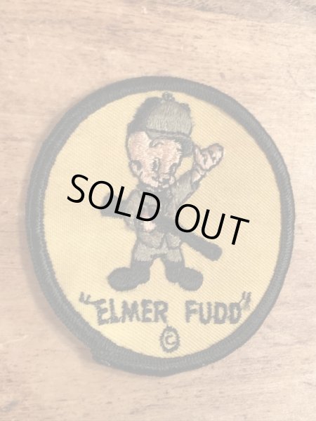 70’sのルーニーテューンズのエルマーフッドのビンテージの刺繡ワッペン
