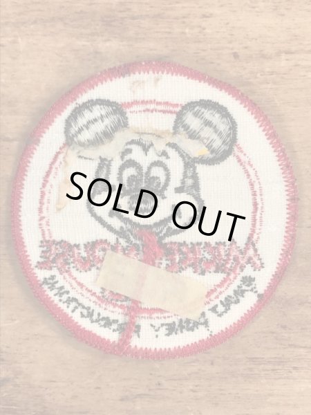 70’sのディズニーのミッキーマウスクラブのヴィンテージの刺繡パッチ