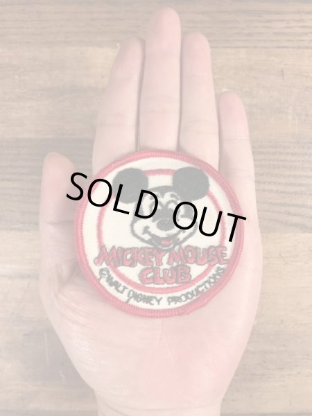 70年代頃のディズニーのミッキーマウスクラブのビンテージの刺繡ワッペン