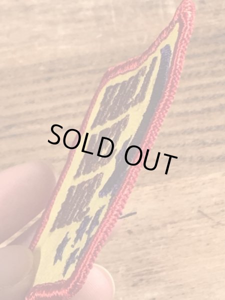 70年代頃のメッセージが書かれたビンテージの刺繡ワッペン