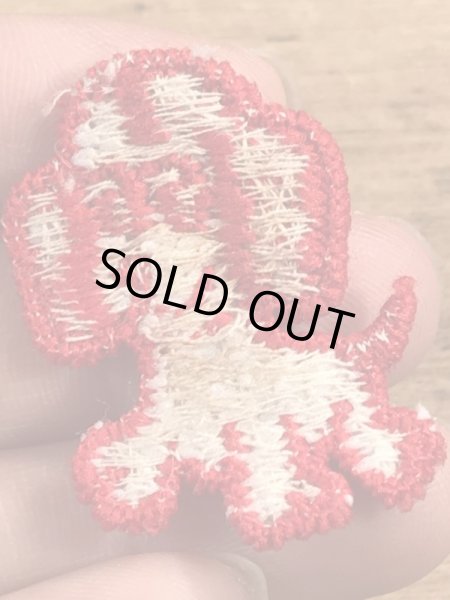 70’sの子犬のヴィンテージの刺繡パッチ