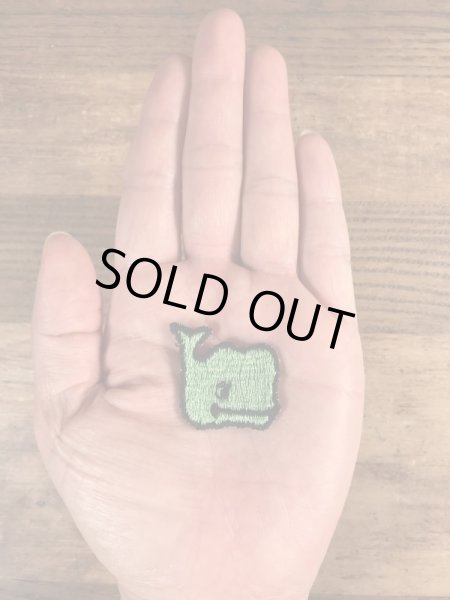 70年代頃のクジラのビンテージの刺繡ワッペン