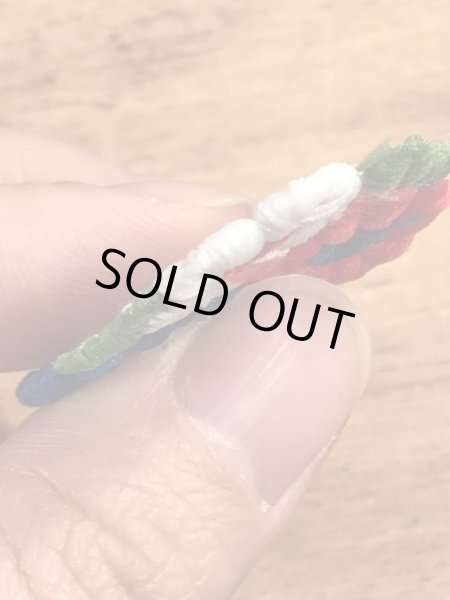 70年代頃の花のビンテージの刺繡ワッペン