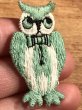 70年代頃のフクロウのビンテージの刺繡ワッペン