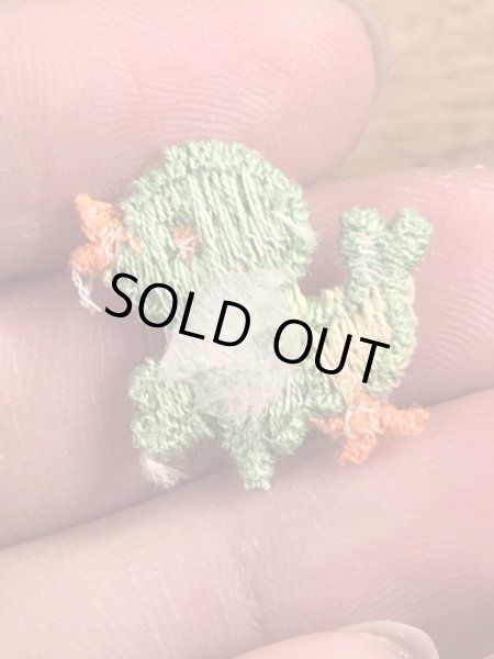 70’sの小鳥のヴィンテージの刺繡パッチ