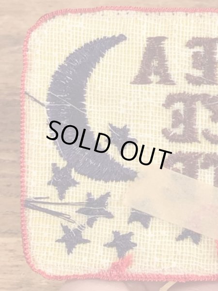 70’sのメッセージが書かれたヴィンテージの刺繡パッチ