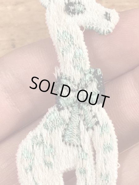 70’sのキリンのヴィンテージの刺繡パッチ