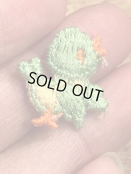 70年代頃の小鳥のビンテージの刺繡ワッペン