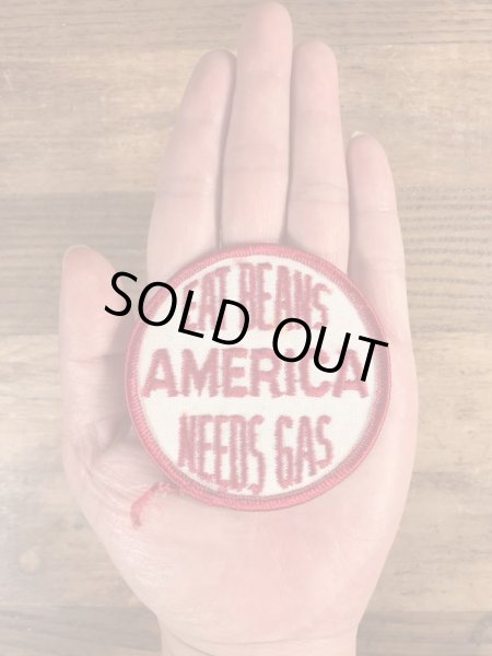 70年代頃のアメリカンジョークのメッセージが書かれたビンテージの刺繡ワッペン