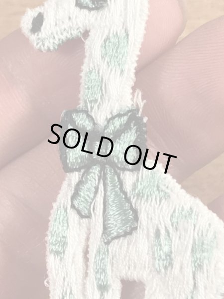 70年代頃のキリンのビンテージの刺繡ワッペン