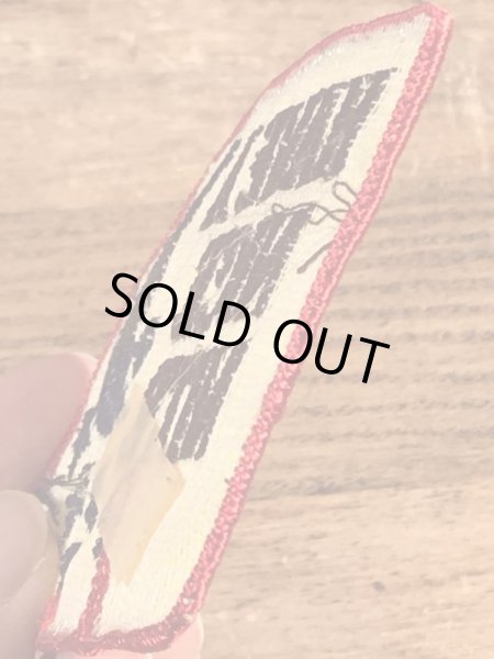 70’sのメッセージが書かれたヴィンテージの刺繡パッチ