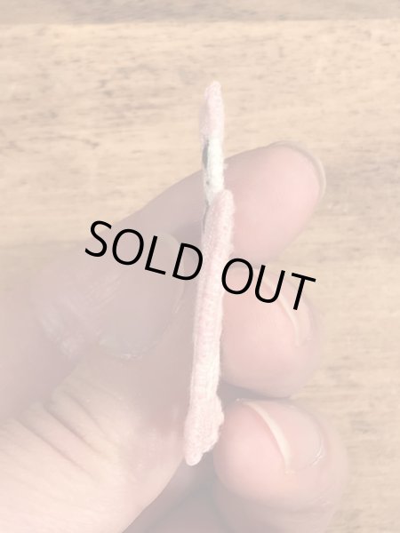 70年代頃のフクロウのビンテージの刺繡ワッペン