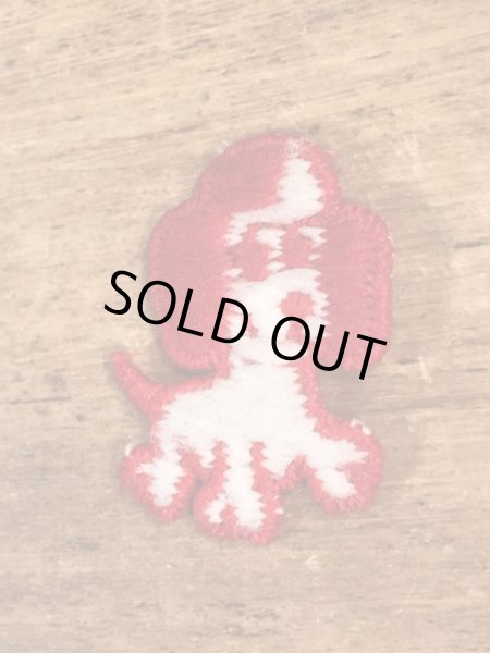 70’sの子犬のヴィンテージの刺繡パッチ