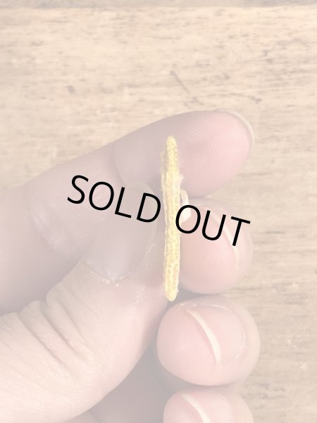 70年代頃の足跡のビンテージの刺繡ワッペン