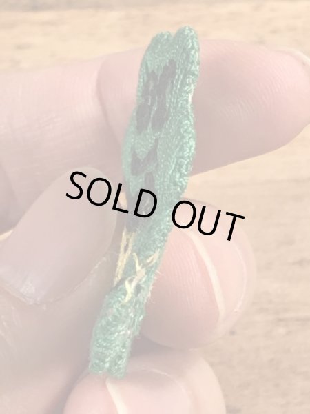 70年代頃のカエルのビンテージの刺繡ワッペン