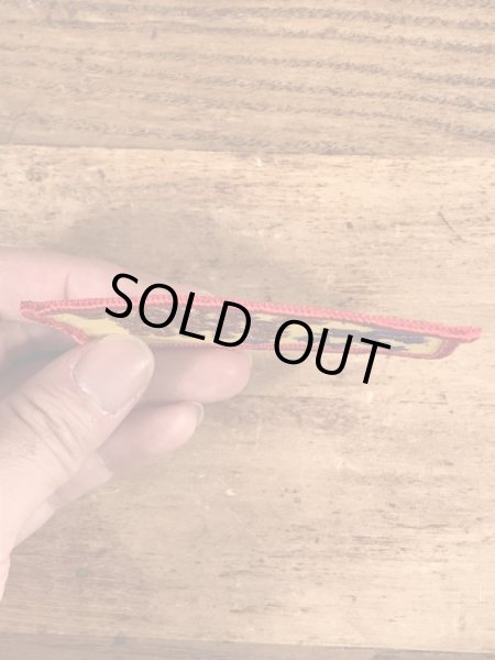 70’sのメッセージが書かれたヴィンテージの刺繡パッチ