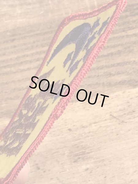 70’sのメッセージが書かれたヴィンテージの刺繡パッチ