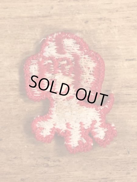 70’sの子犬のヴィンテージの刺繡パッチ