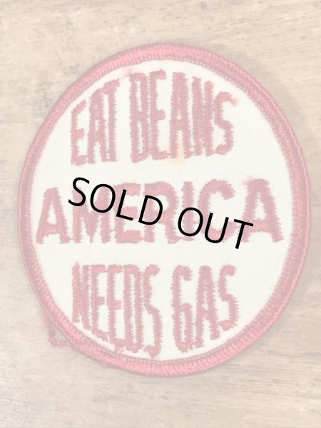 70’sのアメリカンジョークのメッセージが書かれたヴィンテージの刺繡パッチ