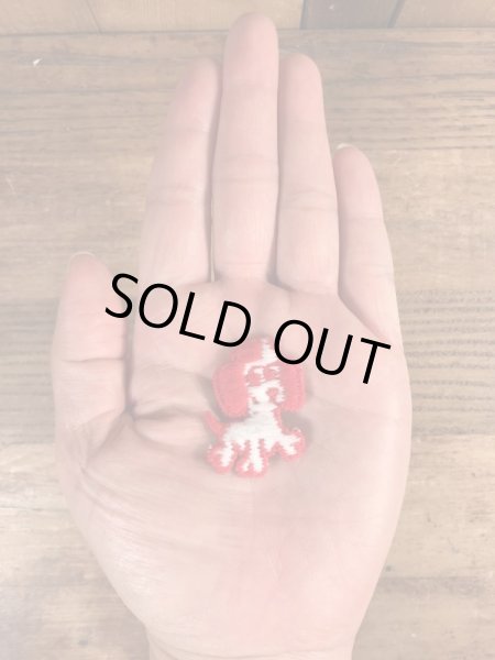 70年代頃の子犬のビンテージの刺繡ワッペン