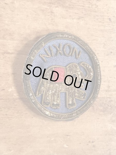 60〜70年代頃のニクソン大統領のビンテージのワッペン