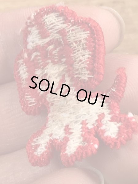 70年代頃の子犬のビンテージの刺繡ワッペン