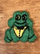 70’sの蛙のヴィンテージの刺繡パッチ